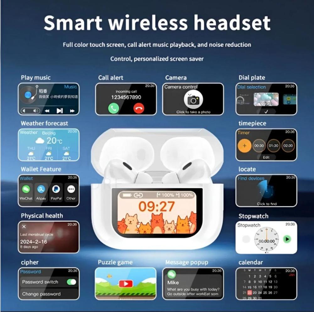 A9 Pro Touch Screen Wireless Air Pods