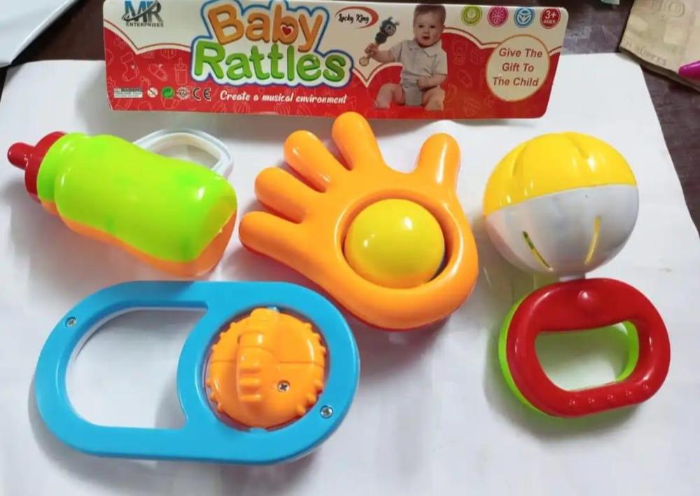 Colorful Baby Rattle Toys Set 4