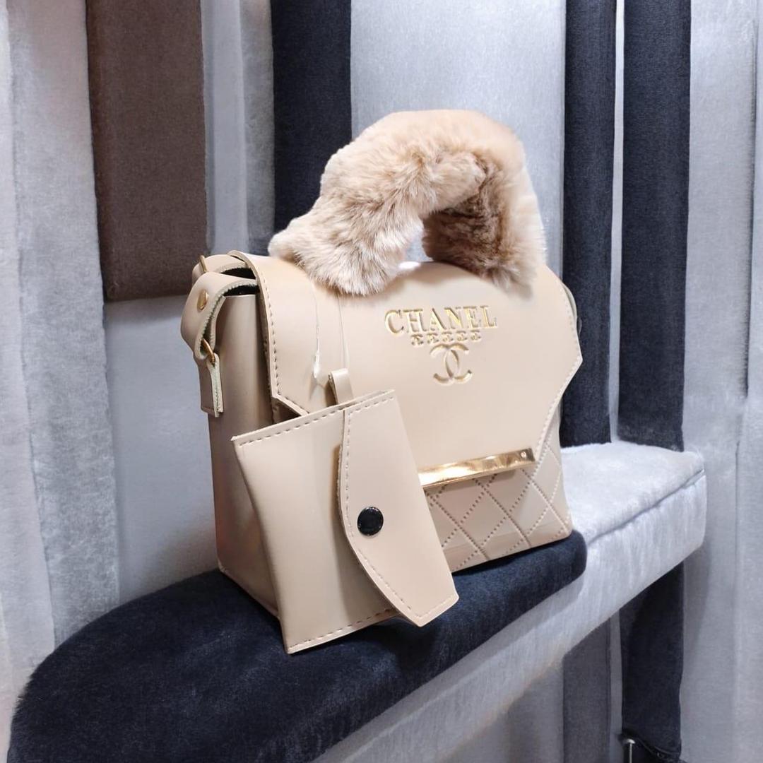 Festive beige crossbaby bag for girls