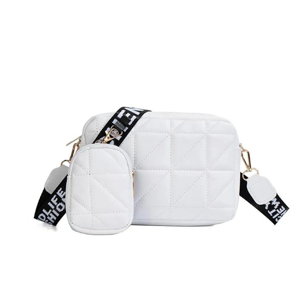 Girl's pu leather embroidered crossboby bag