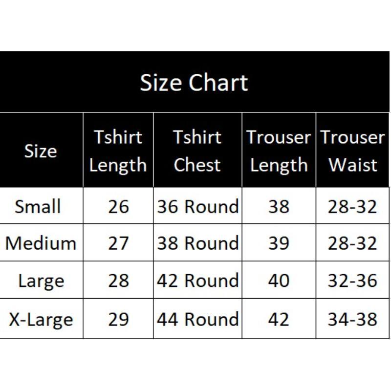 Stylish Men's Cotton Jersey Printed Track Suit - 2 Pcs Set