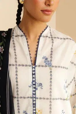 3 Pcs Women's Unstitched Printed Suit
