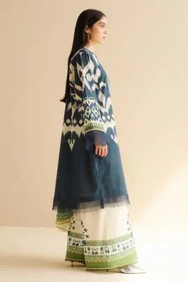 3 Pcs Women's Unstitched Printed Suit