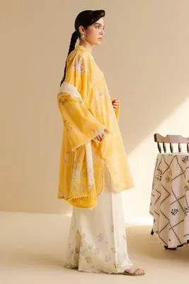 3 Pcs Women's Unstitched Printed Suit