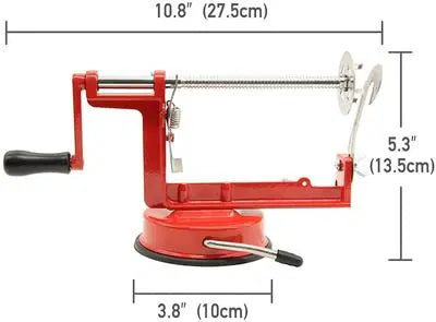 Compact Red Stainless Steel Vegetable Slicer - 1 Pc for Easy Use and Durable Performance